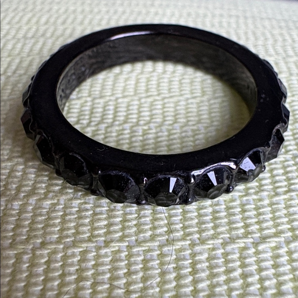 Vintage Coach Crystal-Studded Stacking Ring Set - Picture 5 of 6